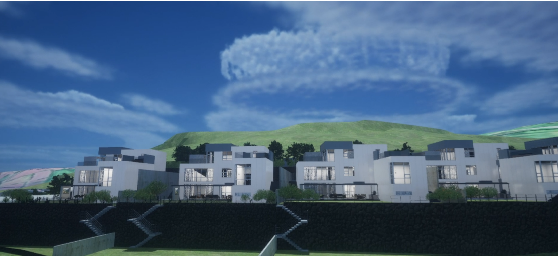 제주 주택 단지 · Jeju Housing Complex 조경 투시도